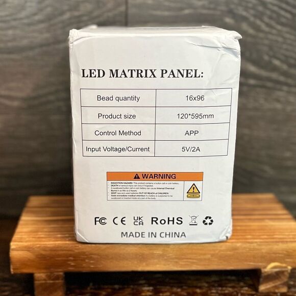 RGB Matrix Pixel Panel Scrolling Bright Advertising LED Signs (16x96 pix-7x36in) - Picture 7 of 10